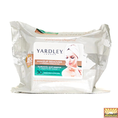 Yardley Makeup Remover Wipes 30 ct