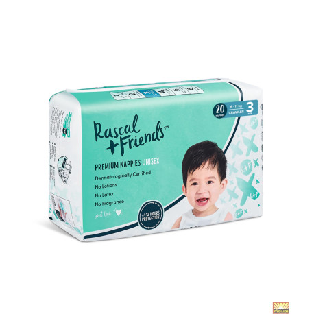 Rascal + Friends Premium Nappies