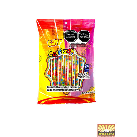 Carrizos Bubble Gum 24 pieces 120g