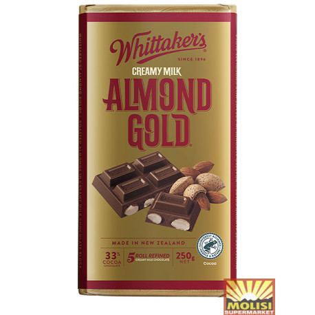 Whittaker's Chocolate Almond Gold 250g