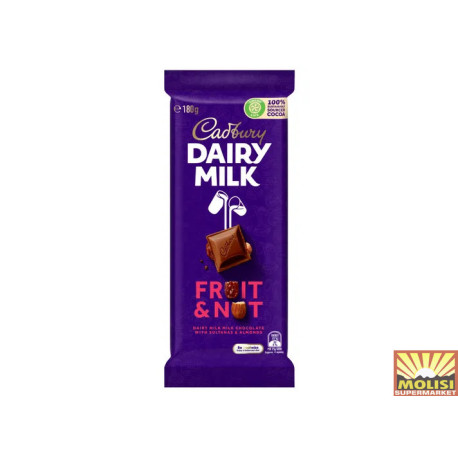 Cadbury Dairy Milk Fruit & Nut 180g