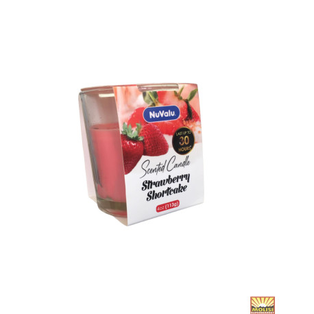 NuValu Scented Candle Strawberry Shortcake 113g