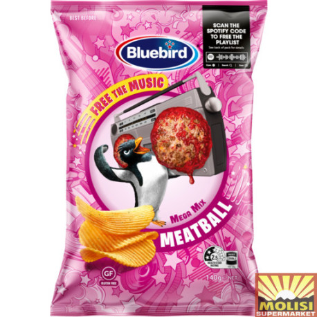 Bluebird Potato Chips Meatball 140g