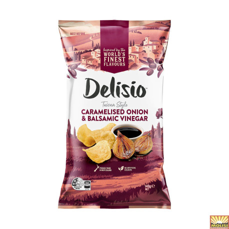 Delisio Potato Chip Caramelised Onion 140g