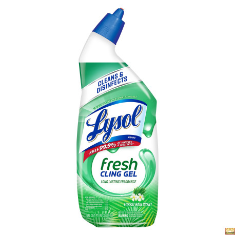 Lysol Fresh Cling Gel Forest Rain Scent 709ml