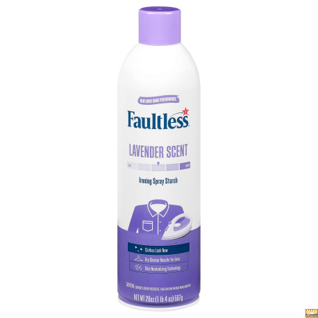 Faultless Lavender Scent Ironing Spray Starch 567g