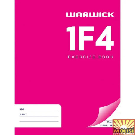 Croxley Warwick 1F4 Exercise Book