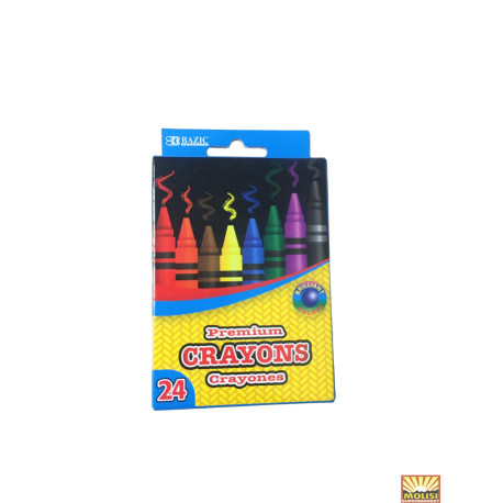 Basic Premium Crayons 24 pcs