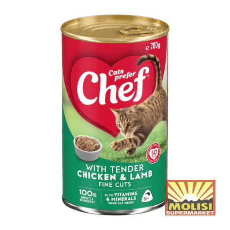 Chef Cat Food Chicken & Lamb 700g