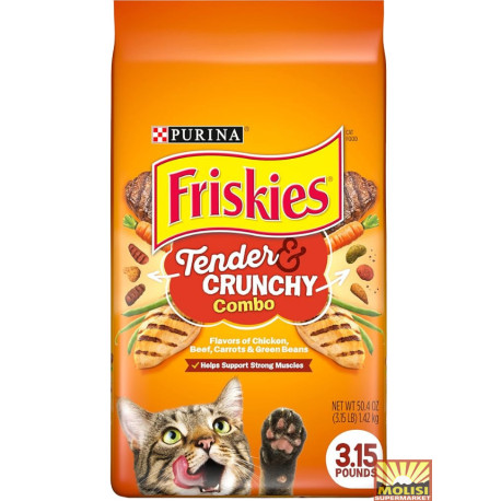 Purina Friskies Cat Food Crunchy Combo 1.42kg