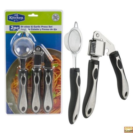 Kitchen Co. Strainer Garlic Press 2 pcs