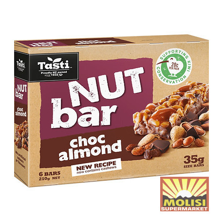 Tasti Nut Bar Choc Almond 210g