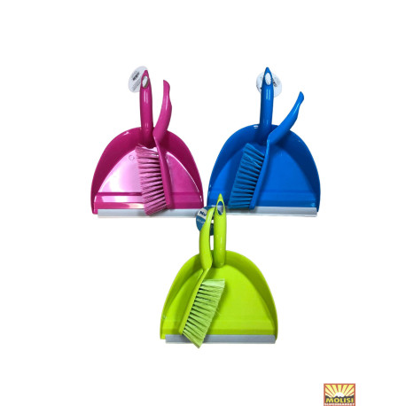 NuValu Deluxe Dustpan Brush Set 2 pc