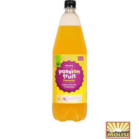 Woolworths Passion Fruit Flavored 1.5 Ltr