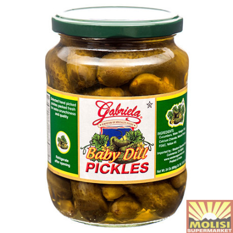 Gabriela Baby Dill Pickles 680g