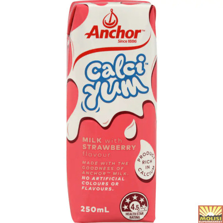 Anchor Calciyum Milk with Strawberry 250 ml