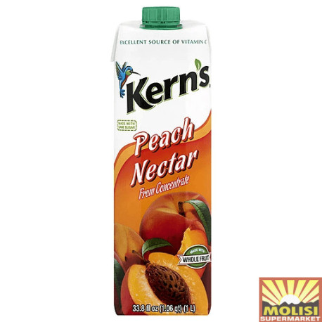 Kern's Peach Nectar 1L (1.06 qt) 33.8 fl oz