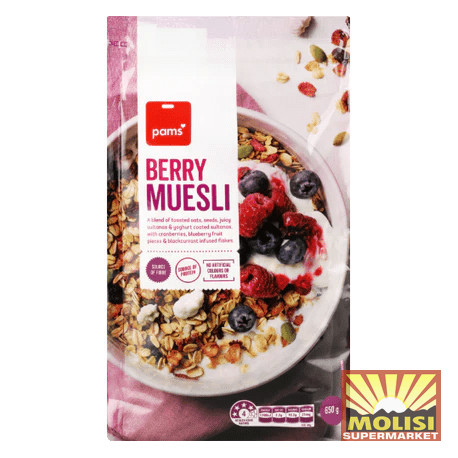 Pams Berry Muesli 650g