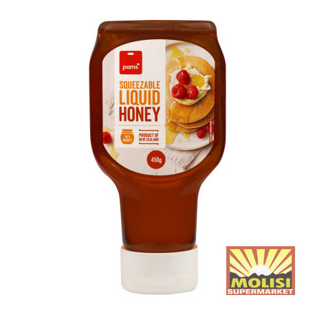 Pams Squeezable Liquid Honey 450g