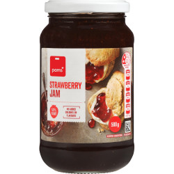 Pams Strawberry Jam 500g