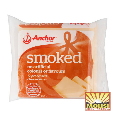 Anchor Smoked Cheese Sliced 12 pcs 250g