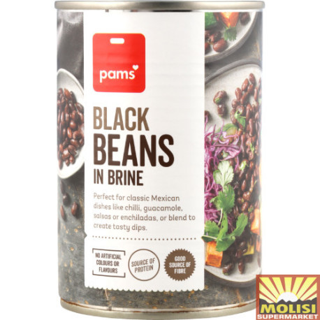 Pams Black Beans in Brine 400g