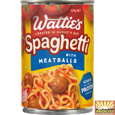 Wattie's Spaghetti with Meatballs 420g