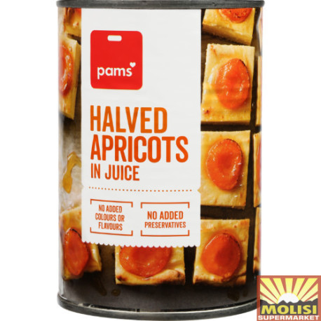 Pams Halved Apricots in Juice 410g