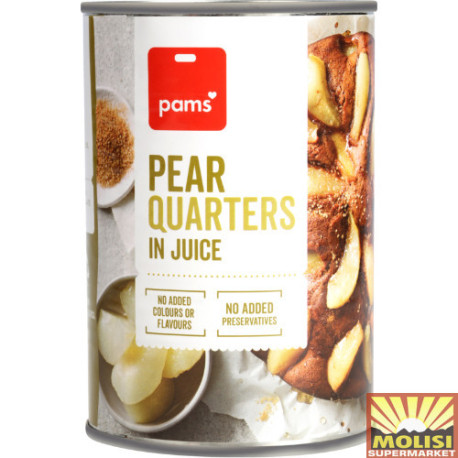 Pams Pear Quarters 410g