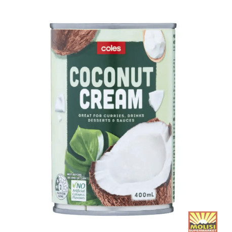 Coles Coconut Cream 400ml