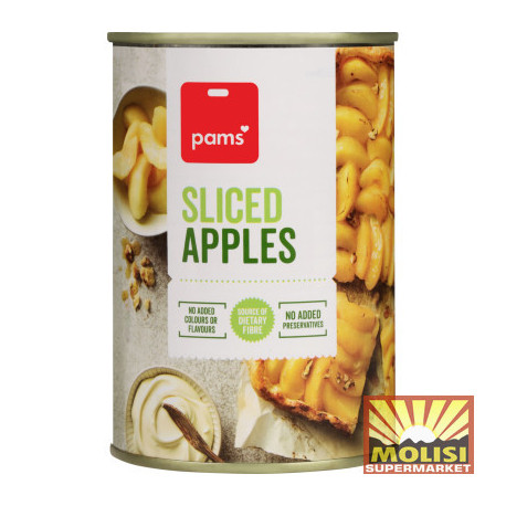 Pams Apples Sliced 380g