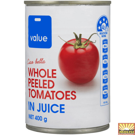 Value Whole Peeled 400g