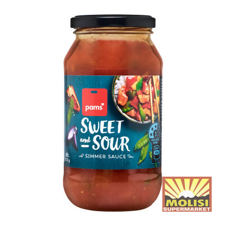 Pams Sweet & Sour Simmer Sauce 510g