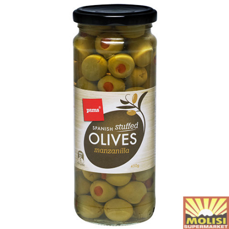 Pams Spanish Stuffed Olives Manzilla 450g