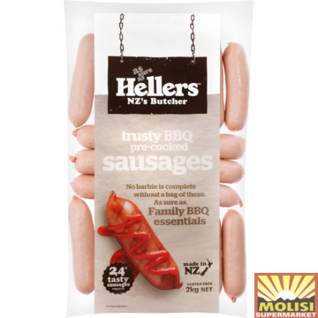 Hellers Trusty BBQ Precooked Sausages 2kg