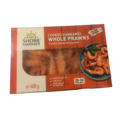 Shore Mariner Cooked Vannamei Whole Prawns 400g