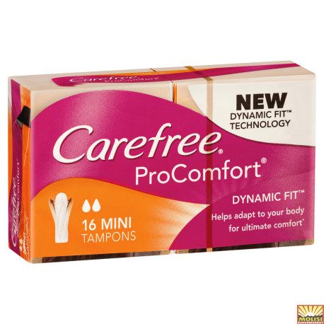 Carefree Tampons Dynamic Fit 16 Mini