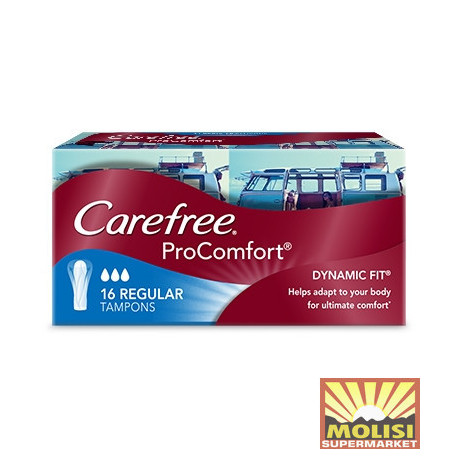 Carefree ProComfort Tampons 16 Regular